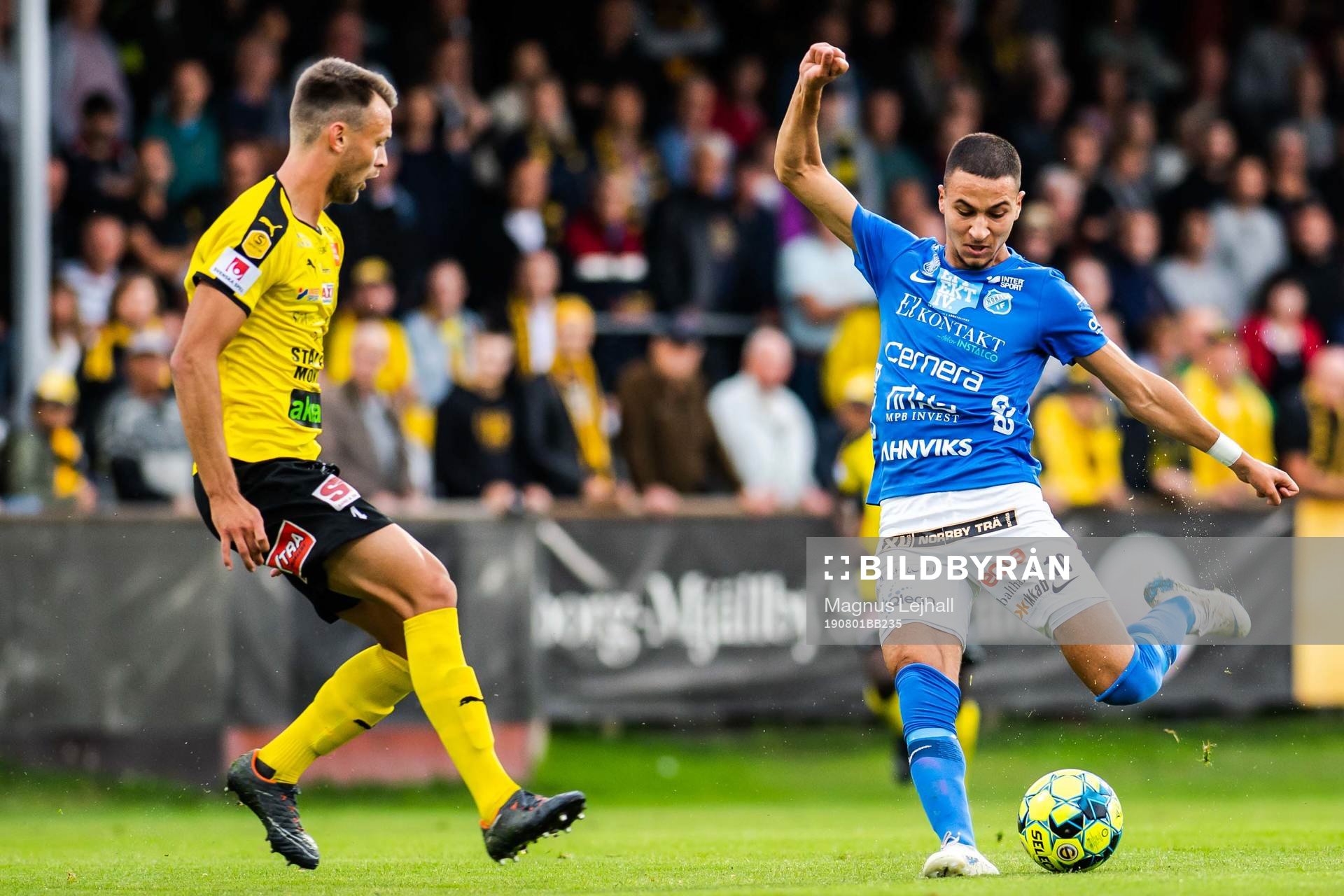 Norrbys Abdelrahman Saidi och Mjällbys Max Watson