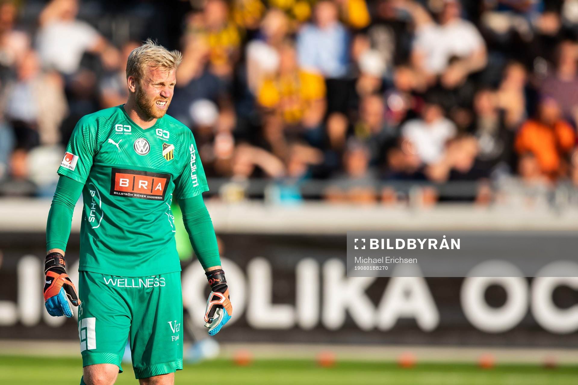 Goalkeeper Peter Abrahamsson of Häcken