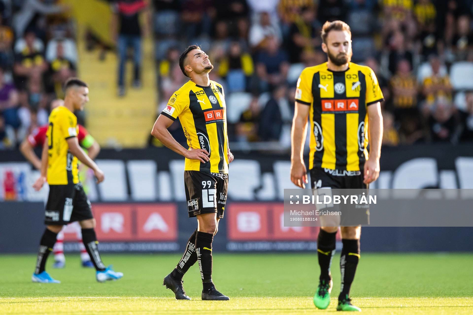 Ahmed Yasin of Häcken looks dejected