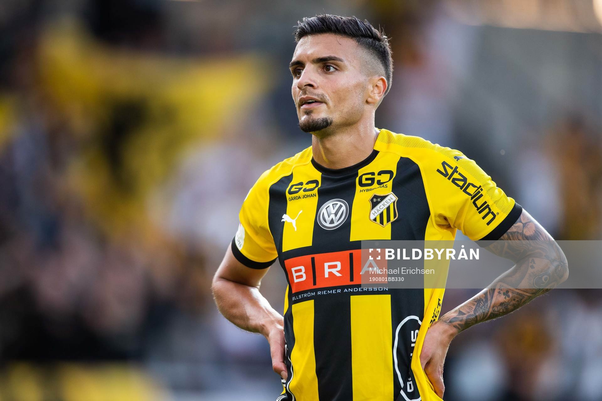 Ahmed Yasin of Häcken looks dejected