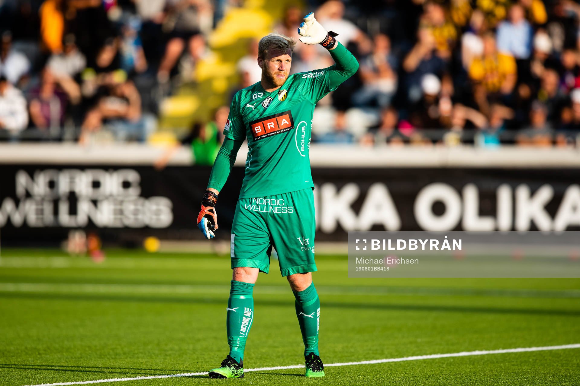 Goalkeeper Peter Abrahamsson of Häcken