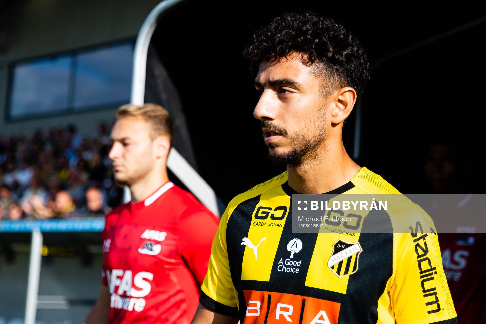 Daleho Irandust of Häcken prior to the UEFA Europa League