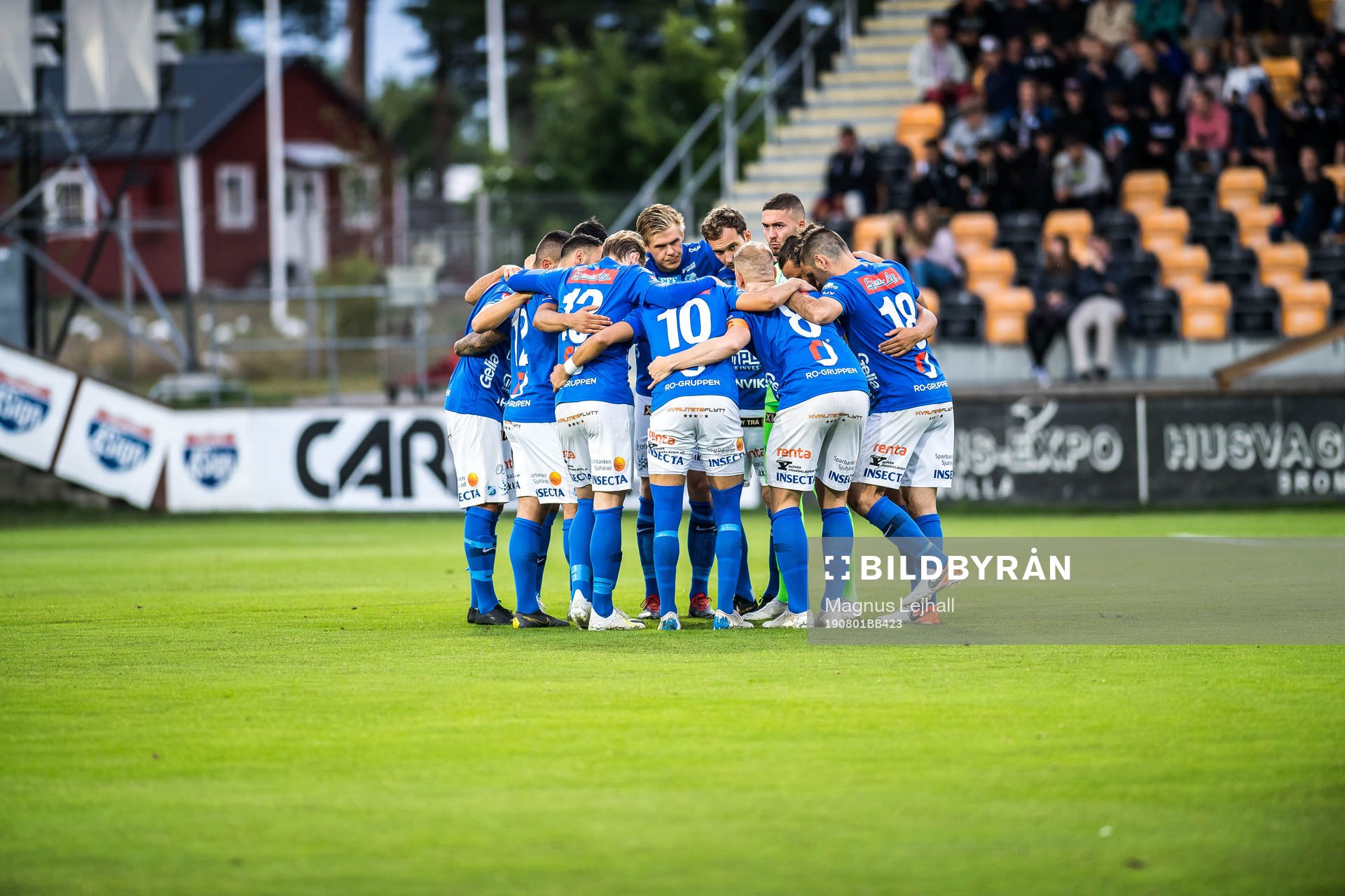 Norrby innan fotbollsmatchen i superettan mellan Mjällby
