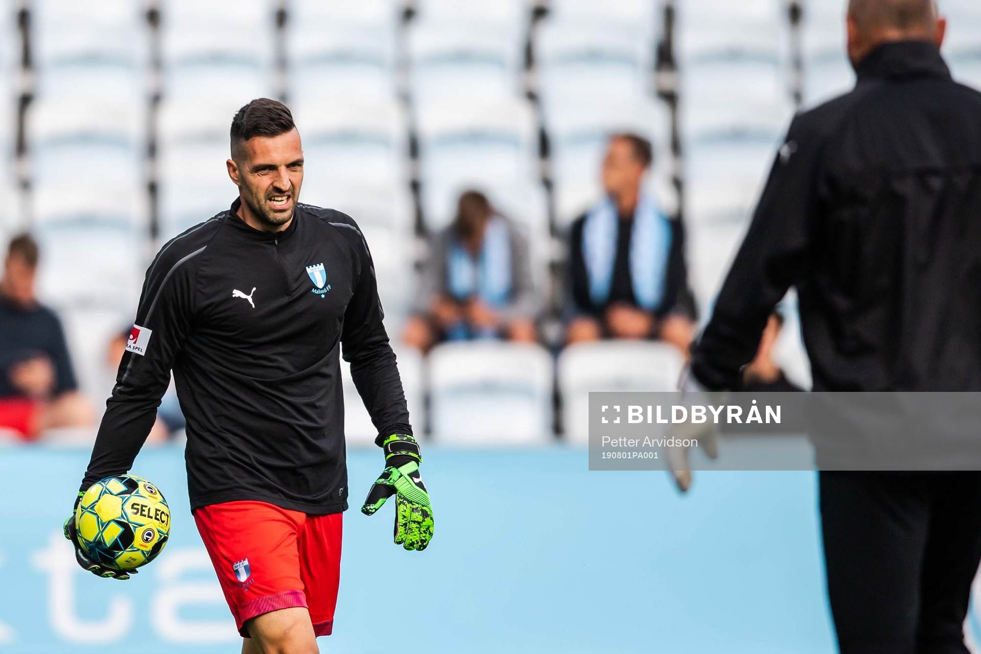 Goalkeeper Dusan Melicharek of Malmö FF