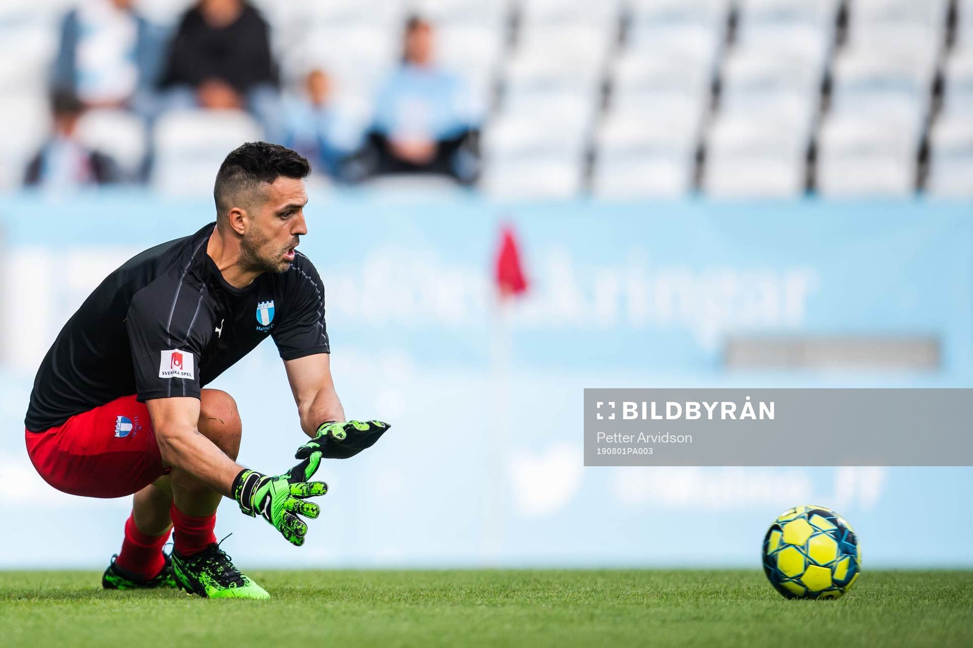 Goalkeeper Dusan Melicharek of Malmö FF
