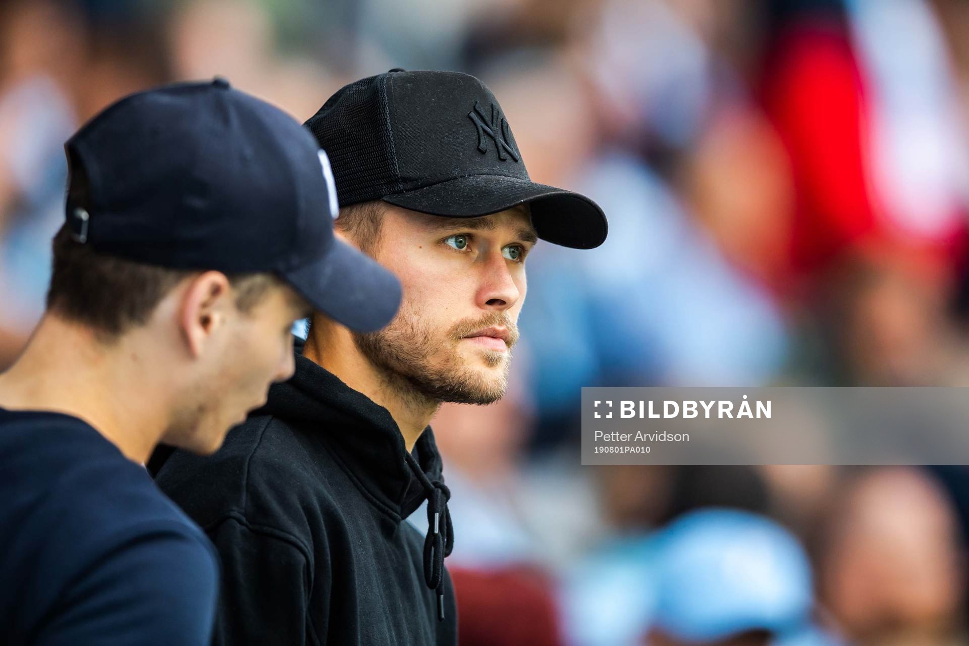 Arnor Traustason of Malmö FF in the stands