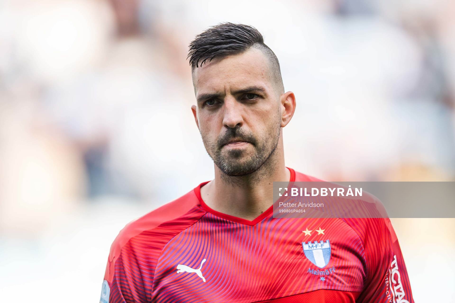 Goalkeeper Dusan Melicharek of Malmö FF