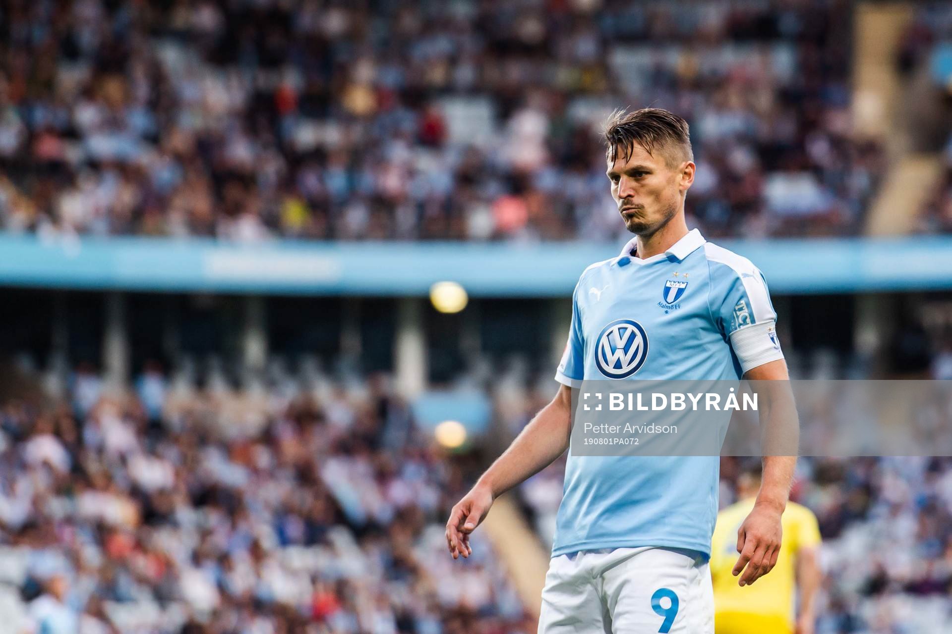 Markus Rosenberg of Malmö FF looks dejected