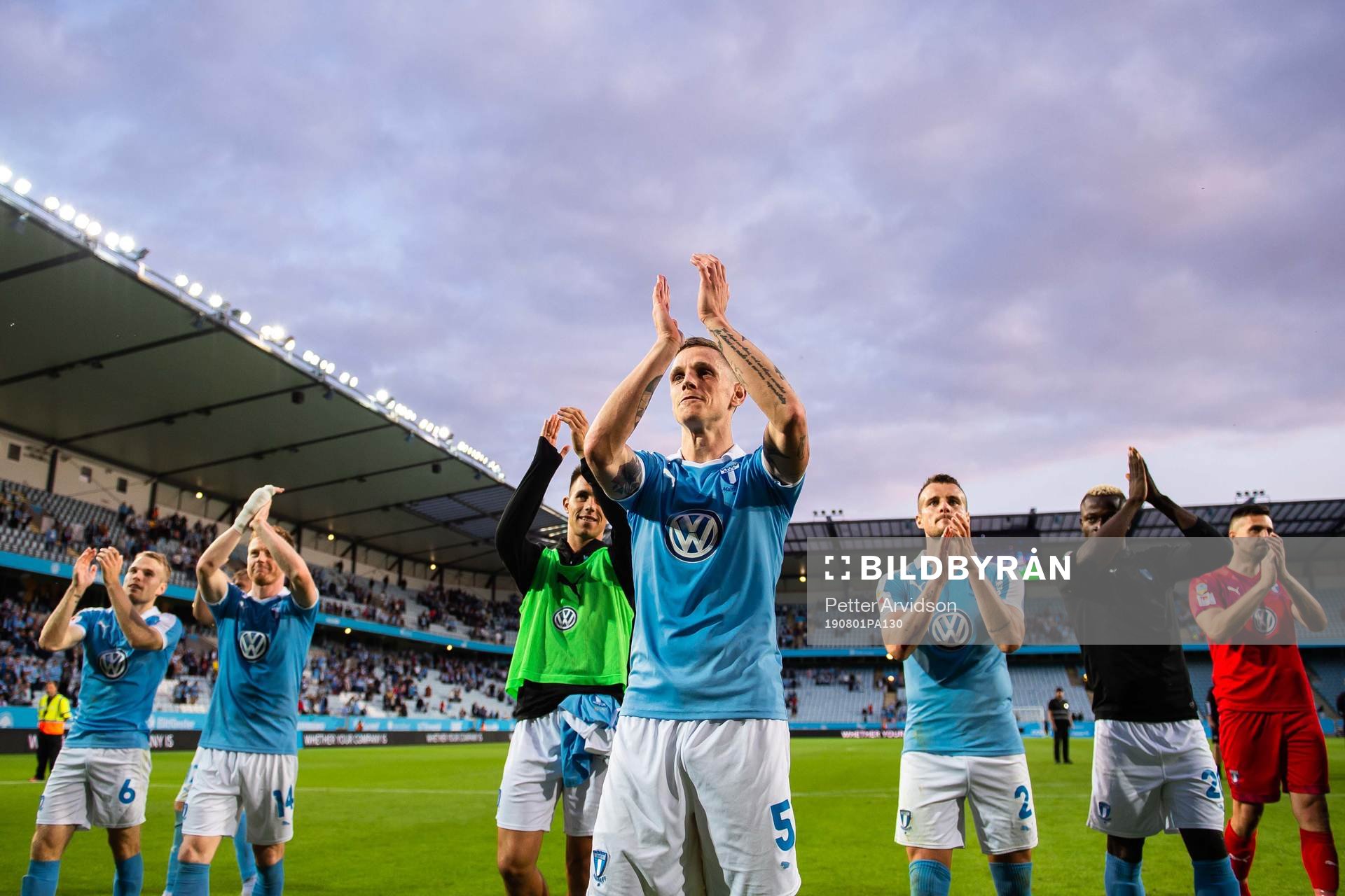 Sören Rieks of Malmö FF celebrates