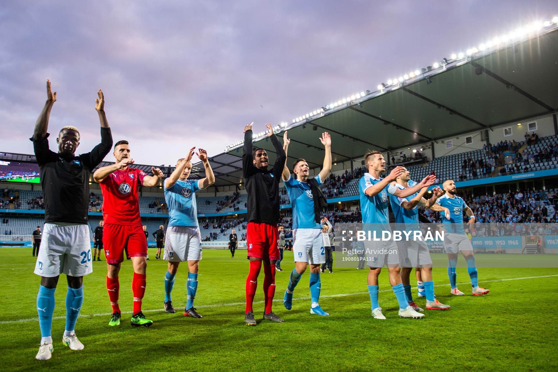 Players of Malmö FF celebrate