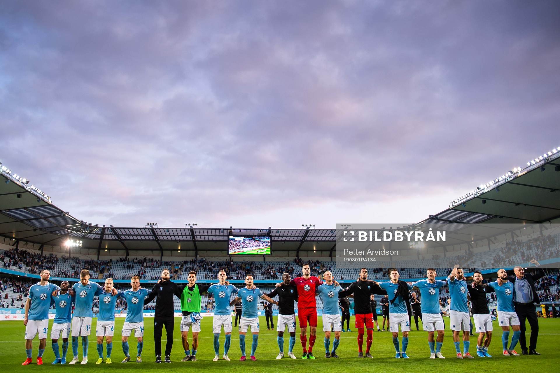 Players of Malmö FF celebrate