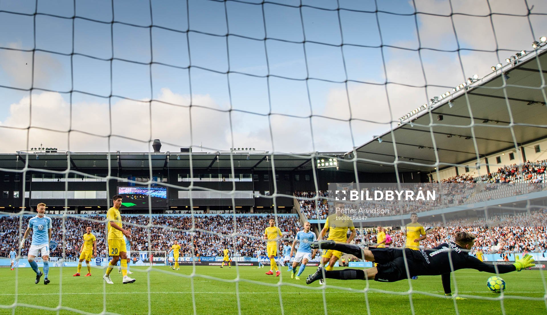 Goalkeeper Grega Sorcan of Domzale makes a save