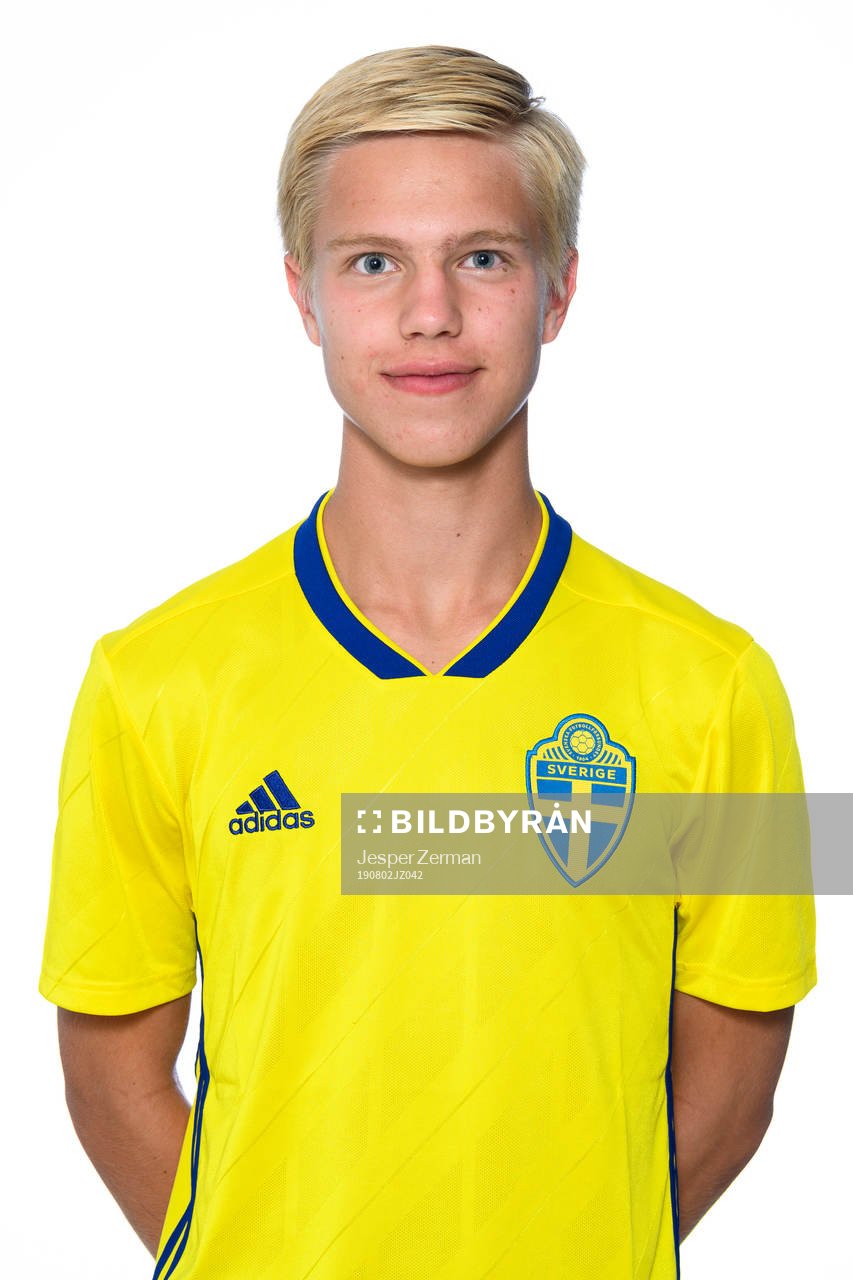 August Bergström i P15-landslaget