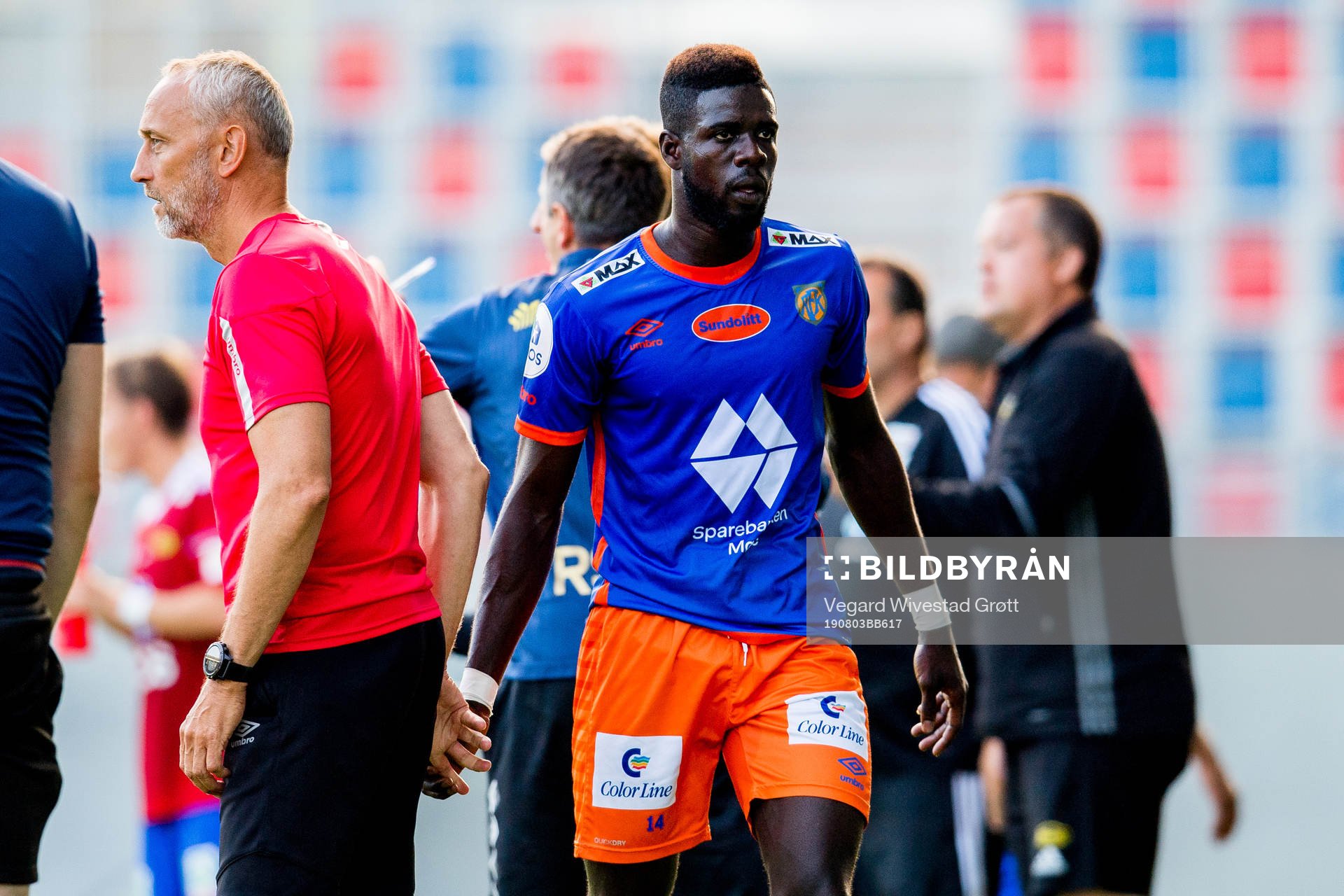 Pape Habib Gueye of Aalesund is substituted by Lars