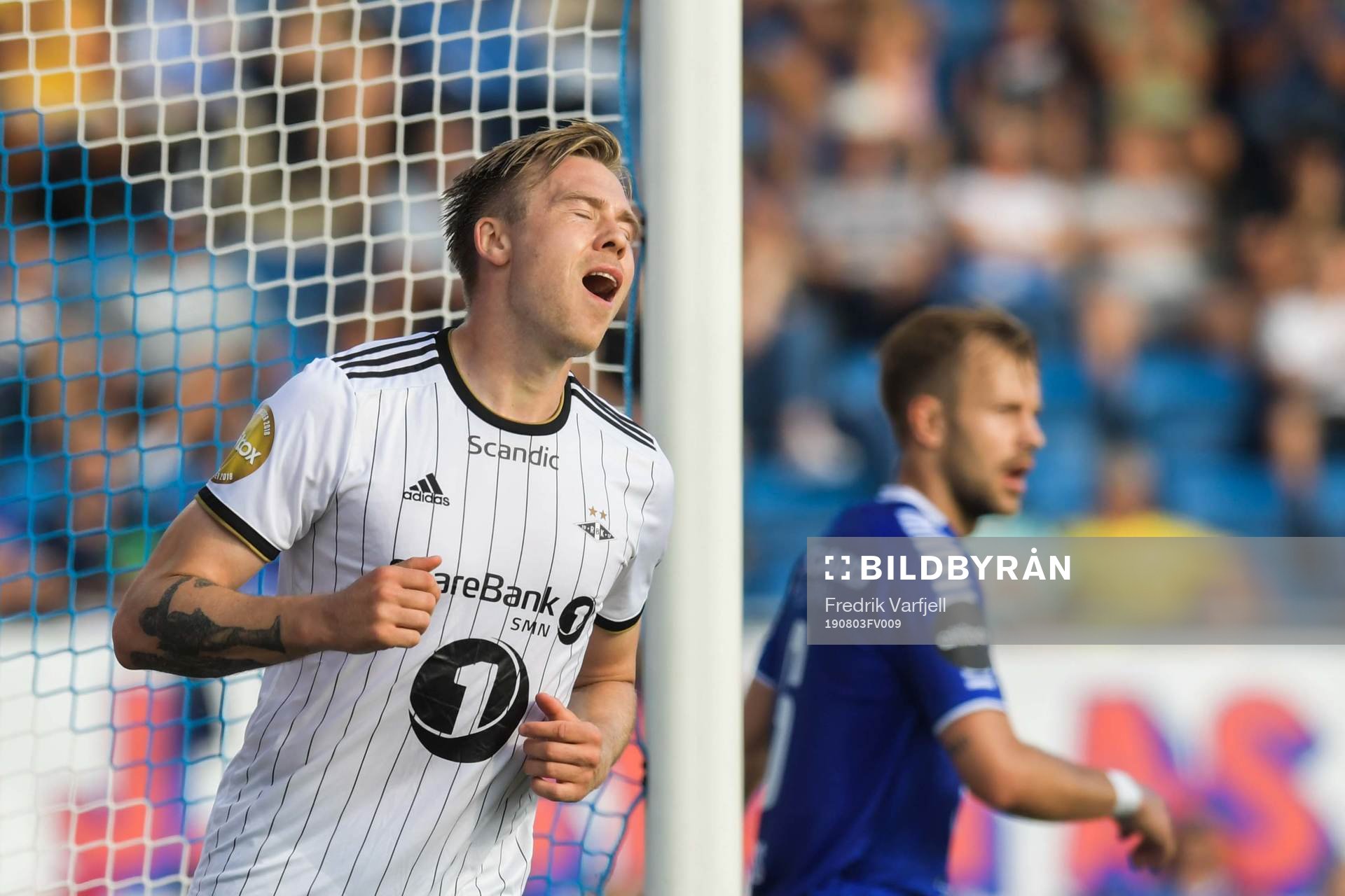 Alexander Søderlund of Rosenborg looks dejected