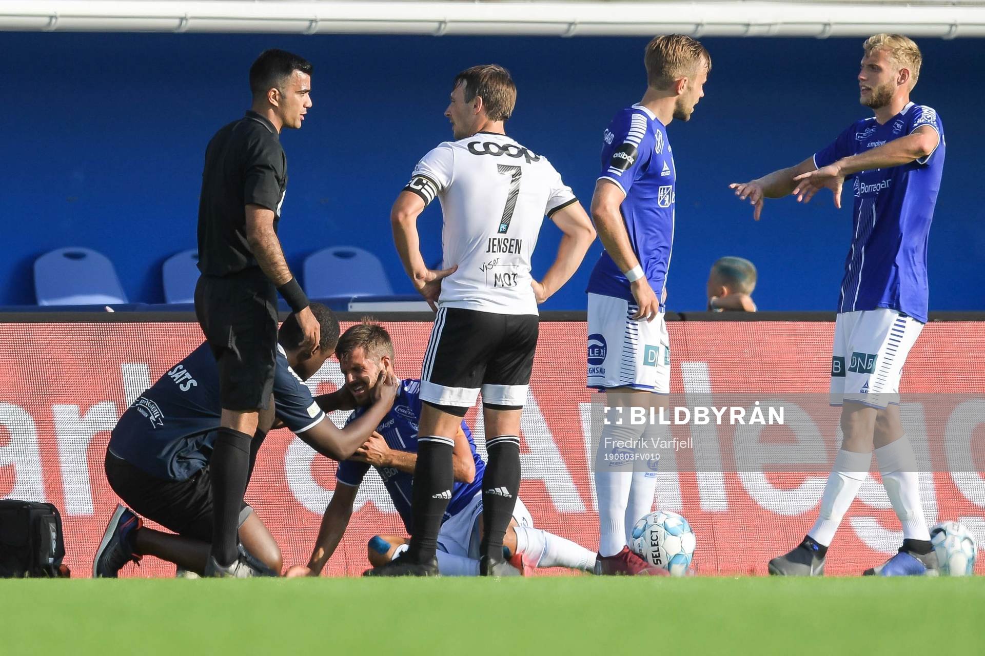 Joachim Thomassen of Sarpsborg 08 in pain