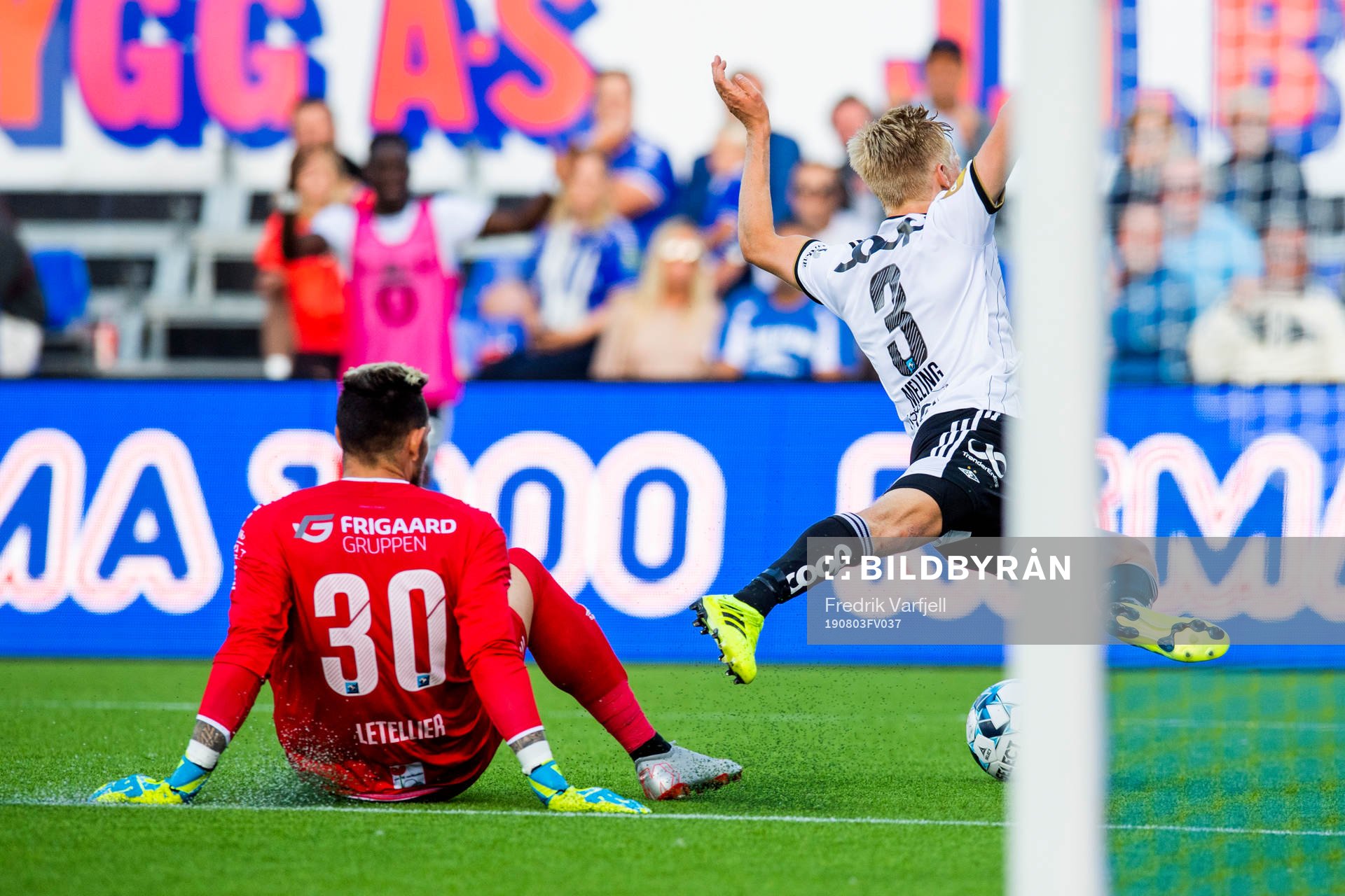 Goalkeeper Alexandre Letellier of Sarpsborg 08 and Birger