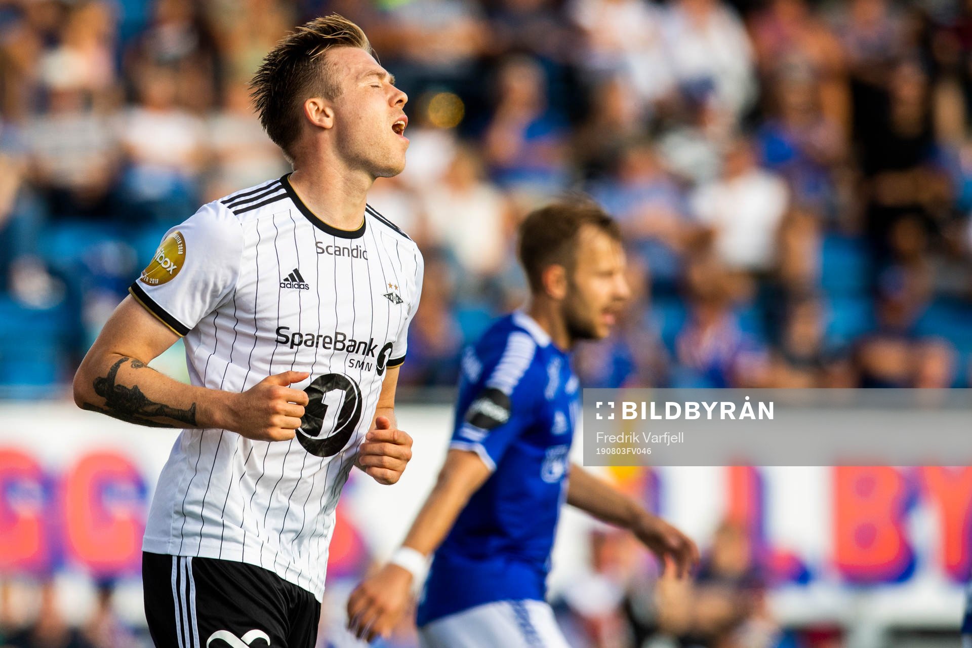 Alexander Søderlund of Rosenborg looks dejected