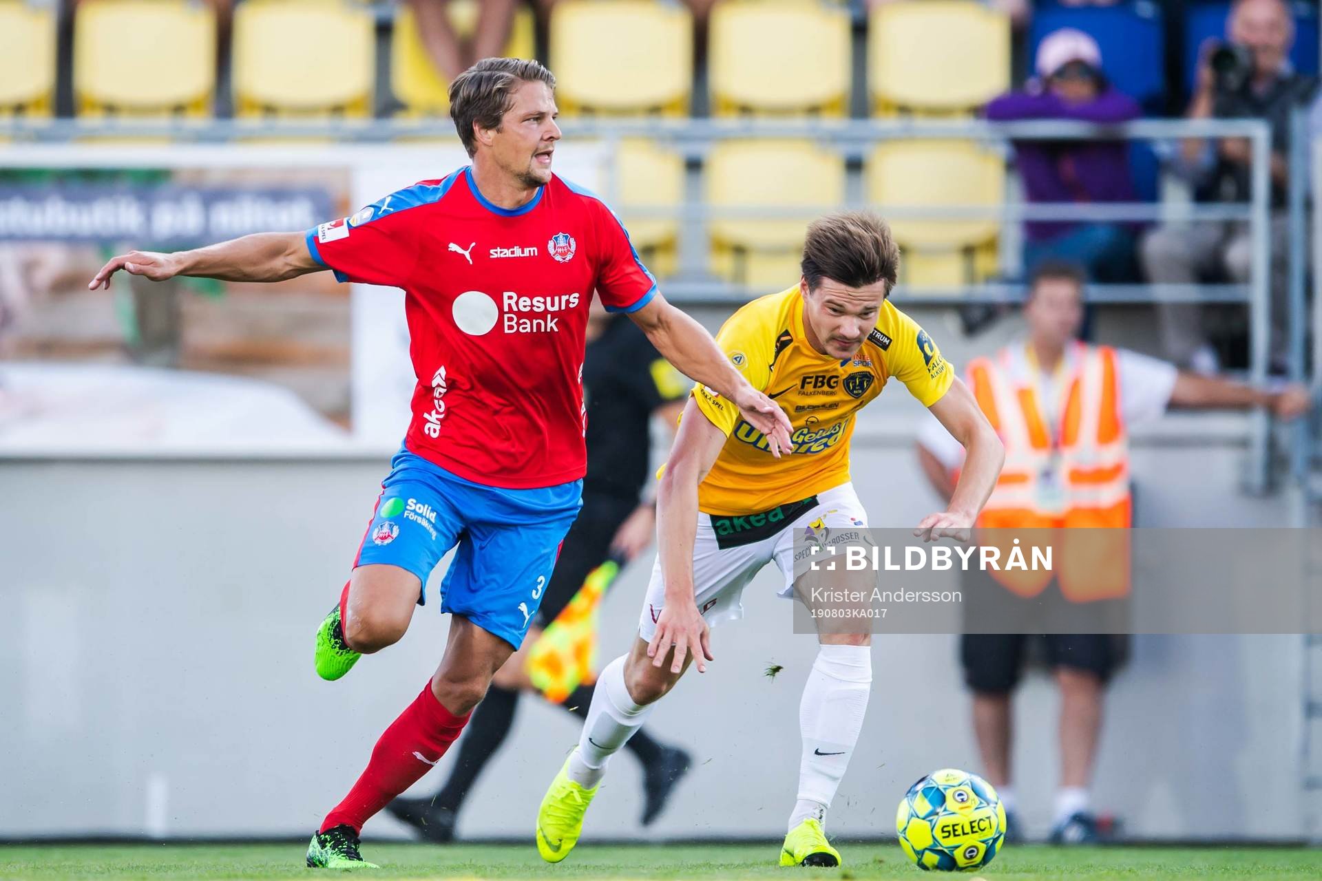 Helsingborgs Fredrik Liverstam och Falkenbergs Kirill