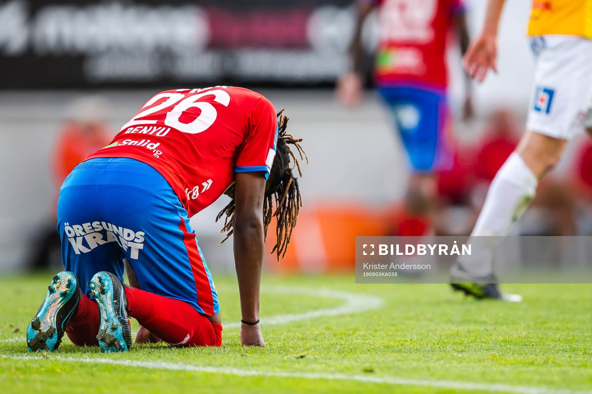 Helsingborgs Kundai Benyu deppar