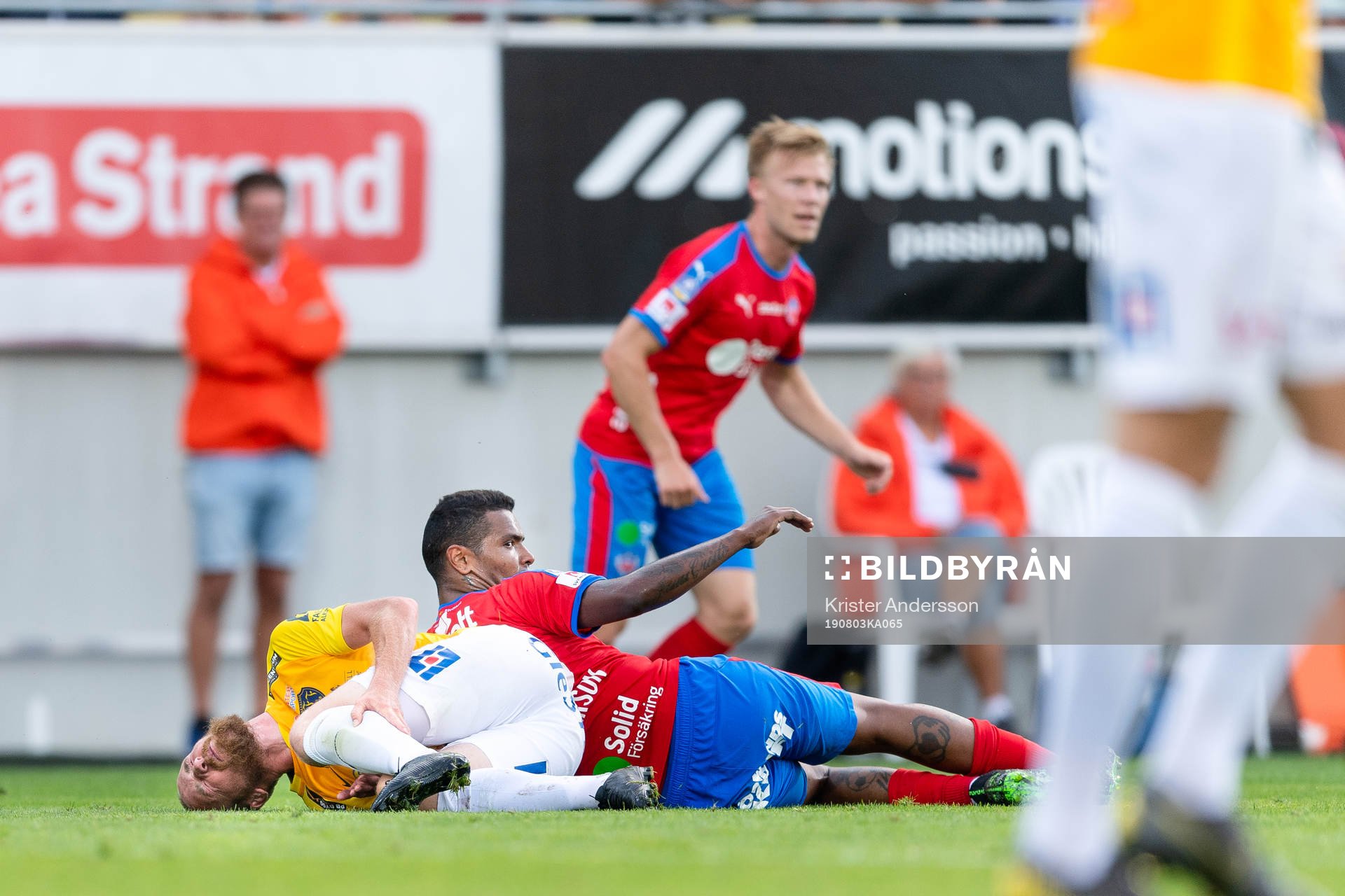 Falkenbergs Christoffer Carlsson och Helsingborgs Wanderson