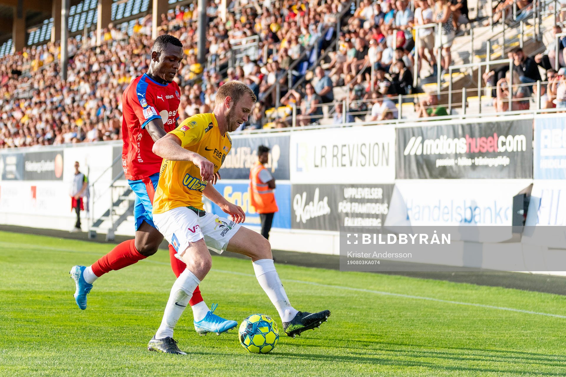 Helsingborgs Alhaji Gero och Falkenbergs Per Karlsson