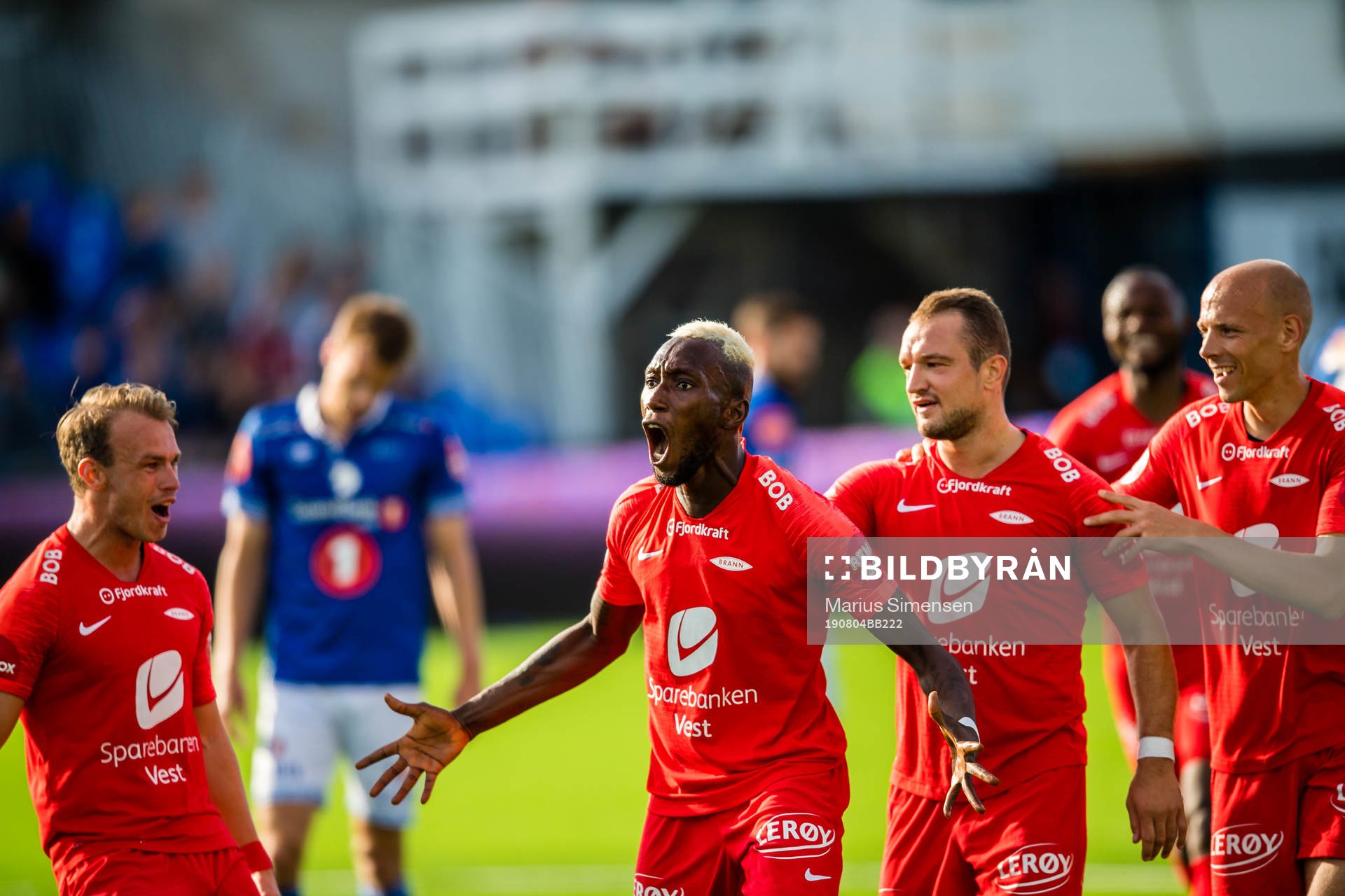 Karamoko Daouda Bamba of Brann celebrates