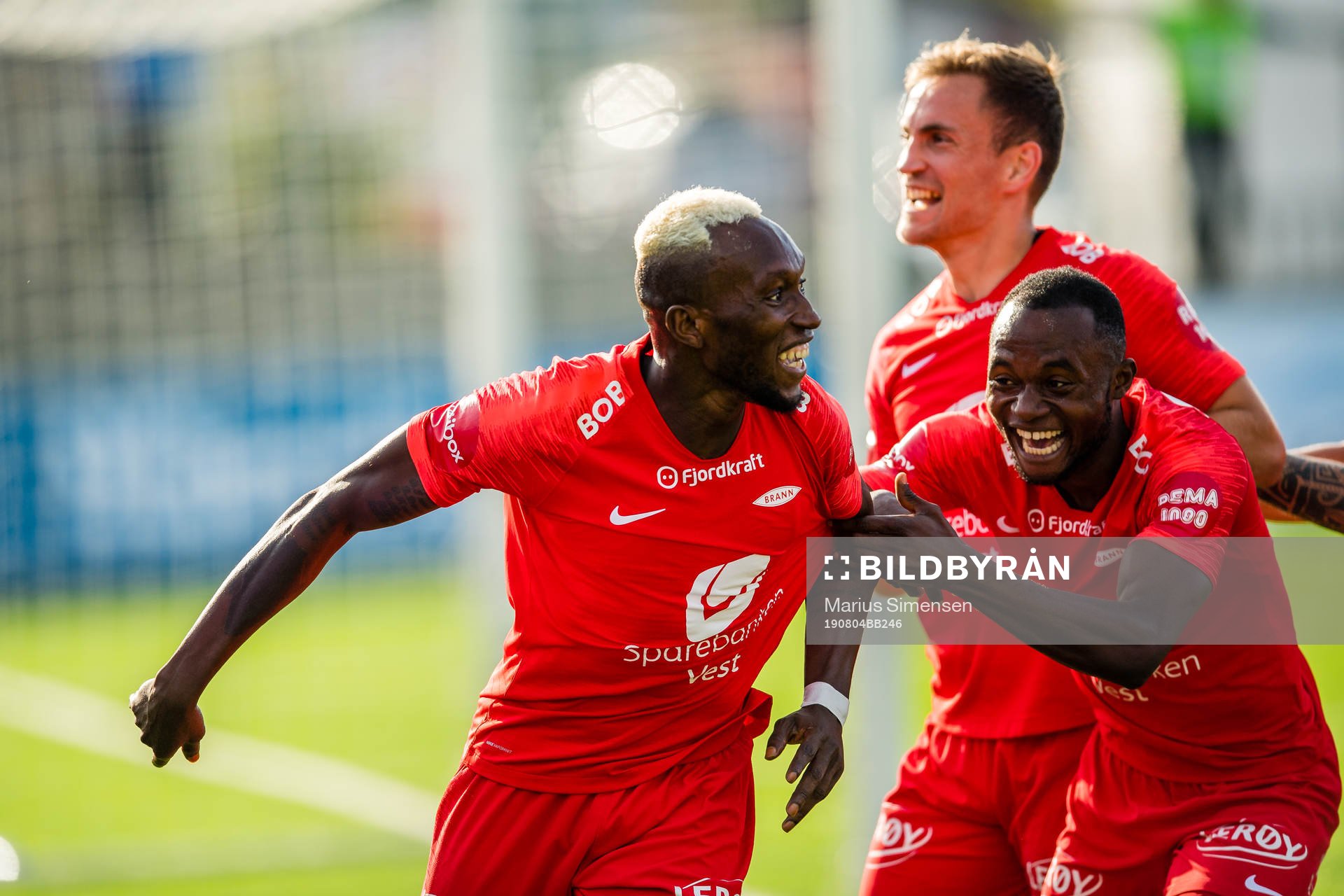 Karamoko Daouda Bamba of Brann celebrates