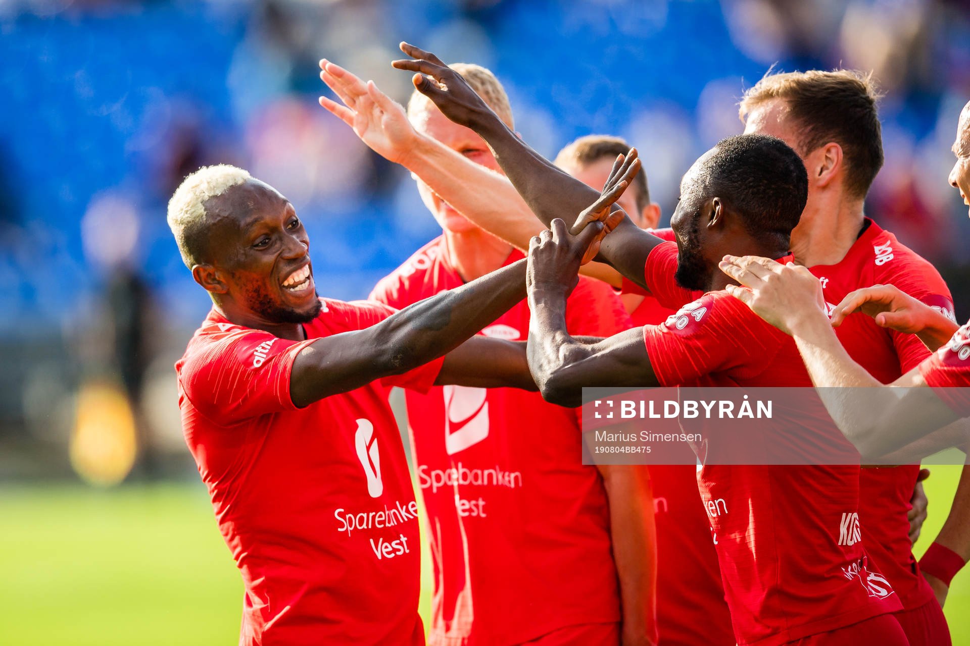 Karamoko Daouda Bamba of Brann celebrates