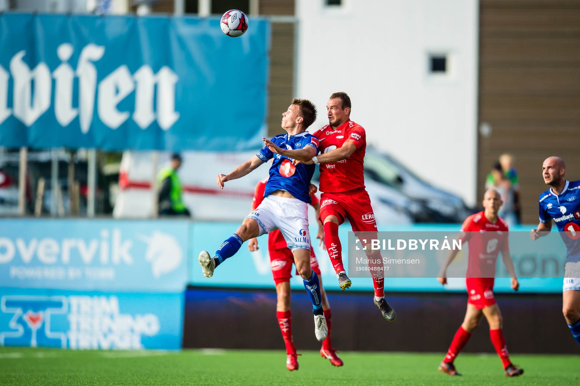 Øyvind Alseth of Ranheim and Veton Berisha of Brann