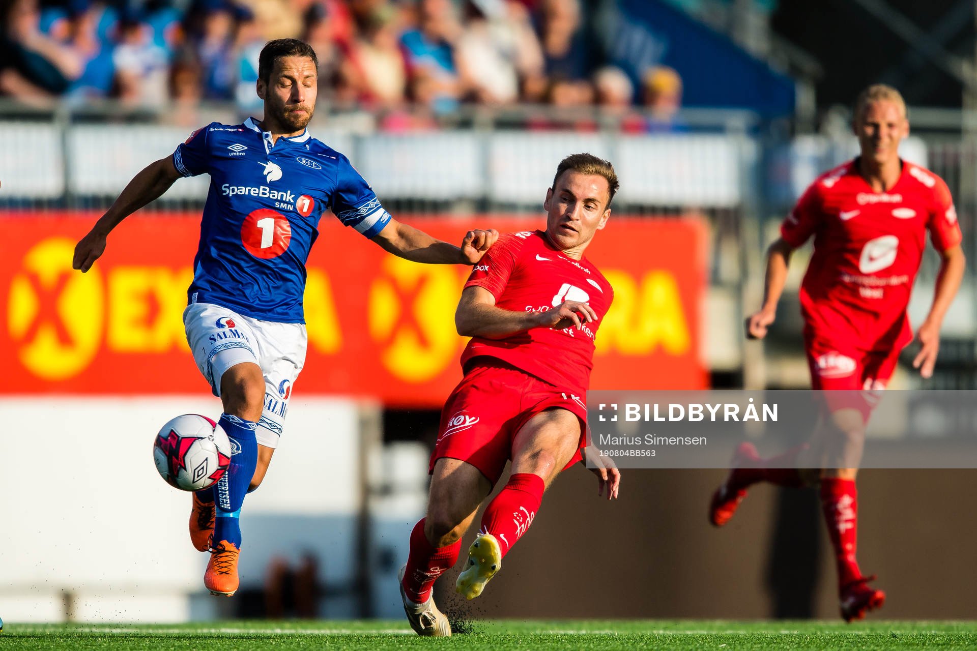 Mads Reginiussen of Ranheim and Amer Ordagic of Brann