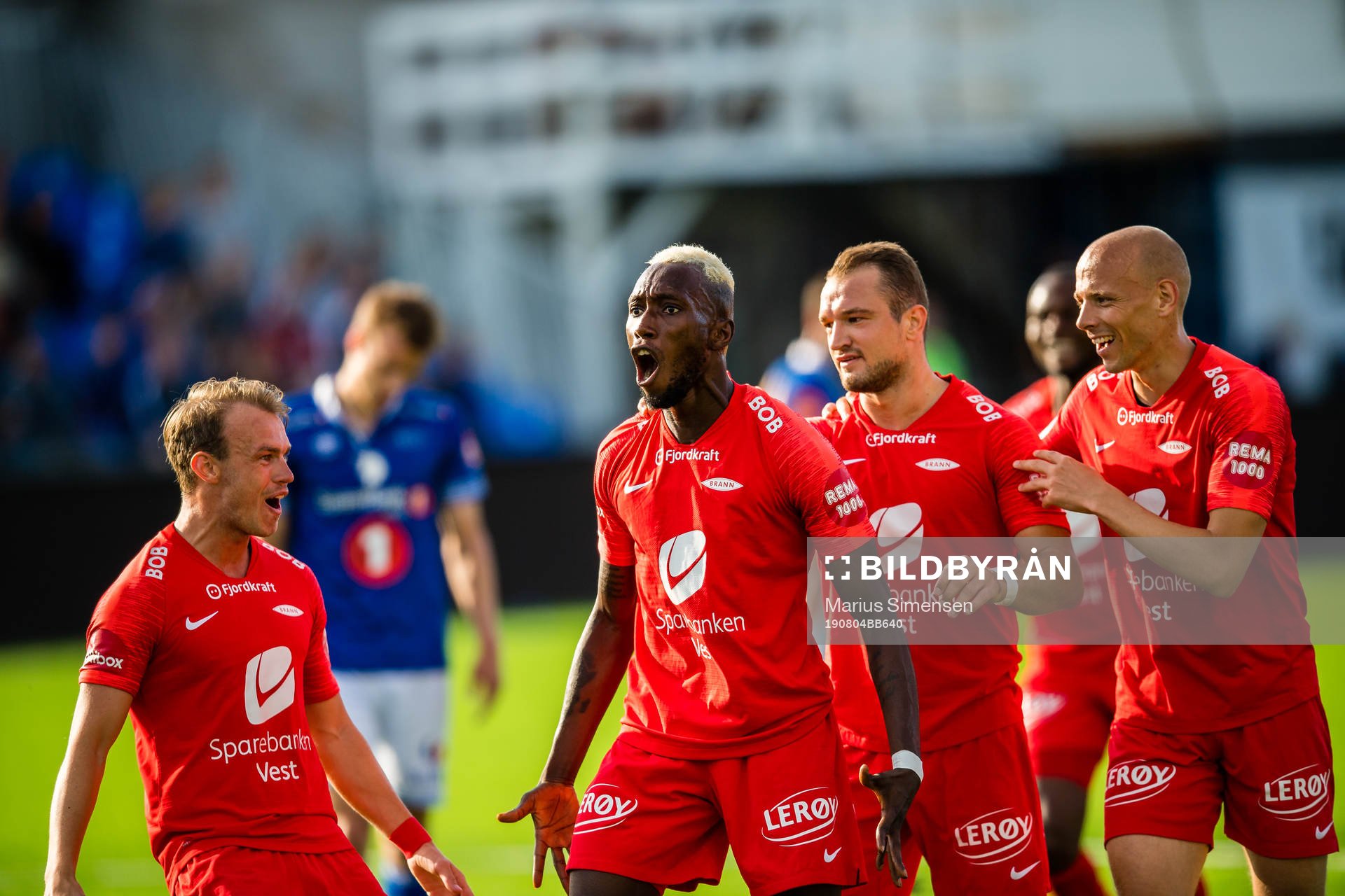 Karamoko Daouda Bamba of Brann celebrates