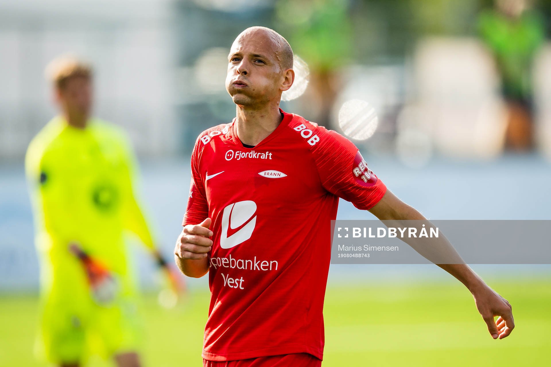 Ruben Kristiansen of Brann looks dejected
