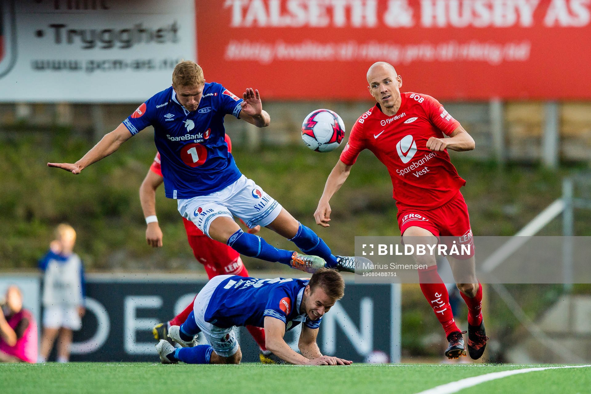 Ola Selvaag Solbakken of Ranheim and Ruben Kristiansen of