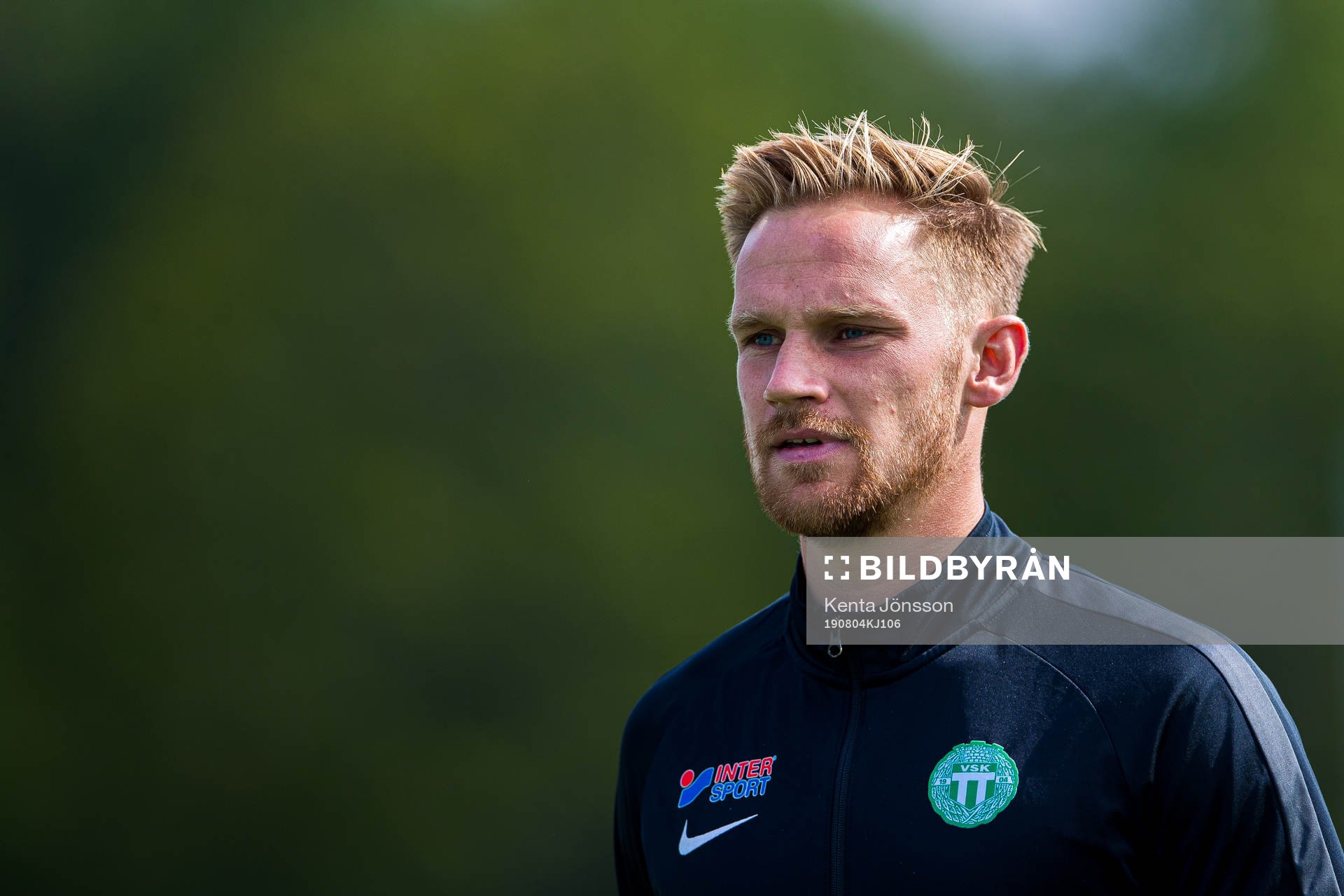 Västerås målvaktstränare Erik Biselius inför fotbollsmatchen i Superettan mellan Frej och Västerås den 4 augusti 2019 i Stockholm. 
