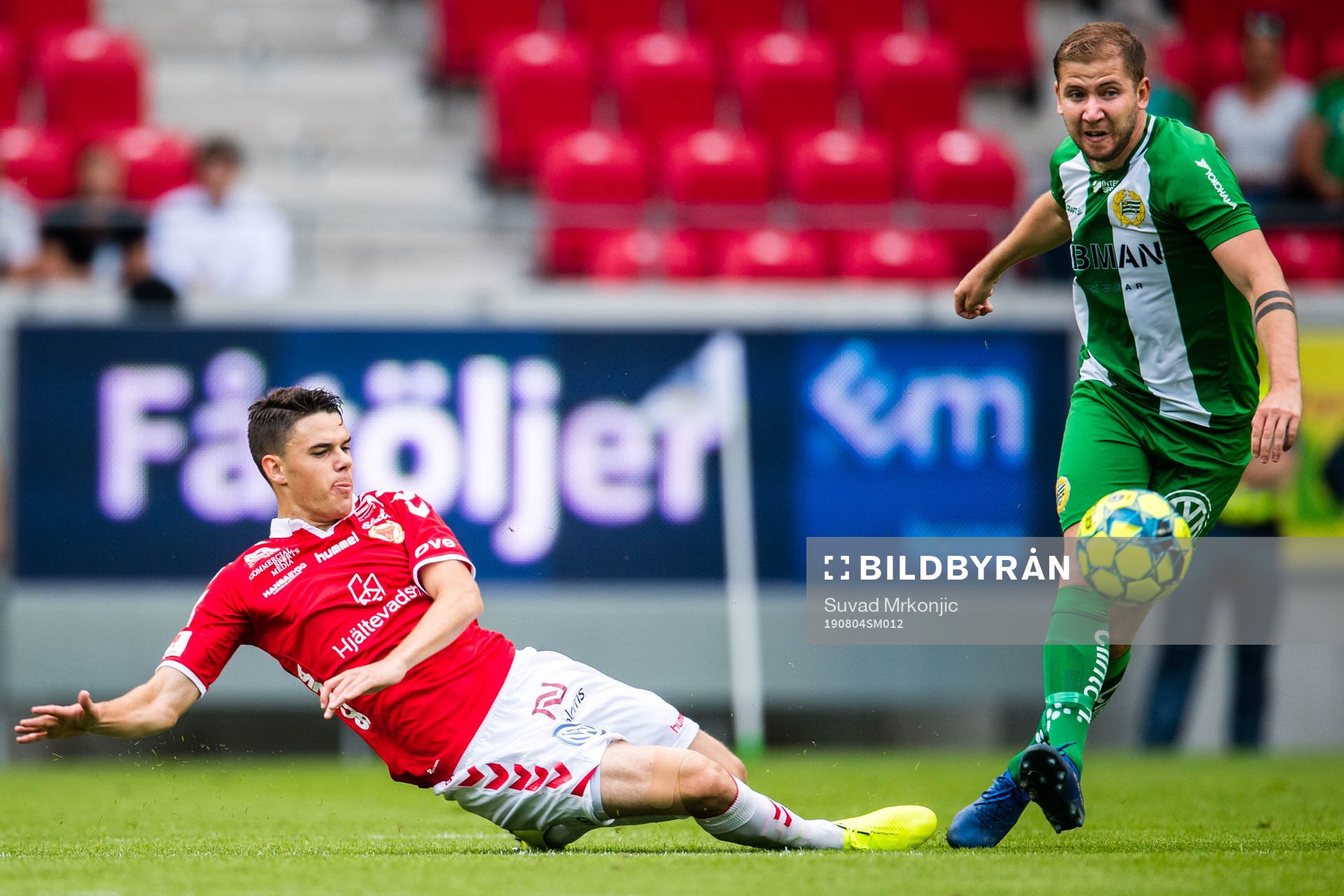 Kalmars Samuel Adrian och Hammarbys Darijan Bojanic