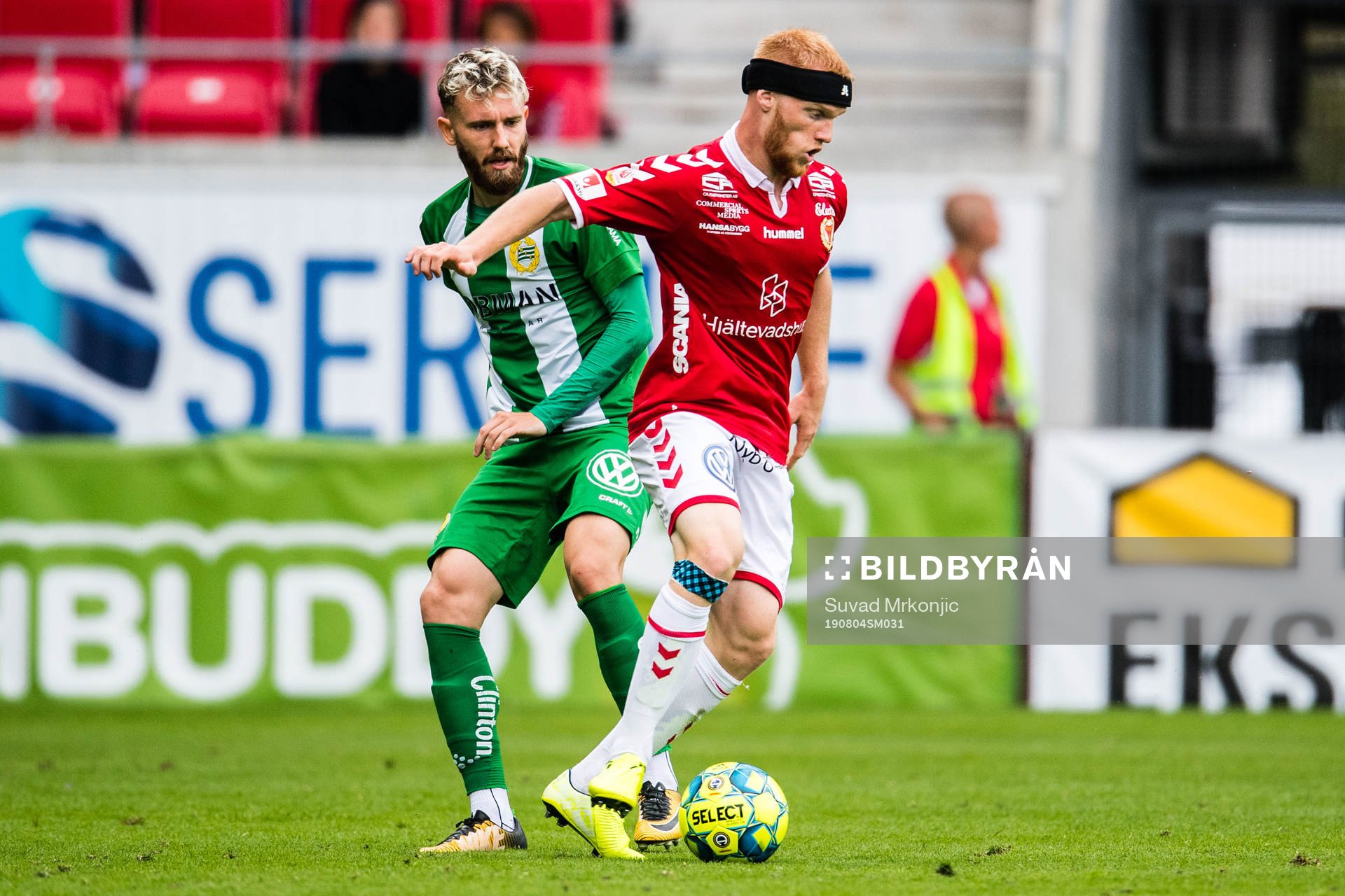 Hammarbys Simon Sandberg och Kalmars Nils Fröling