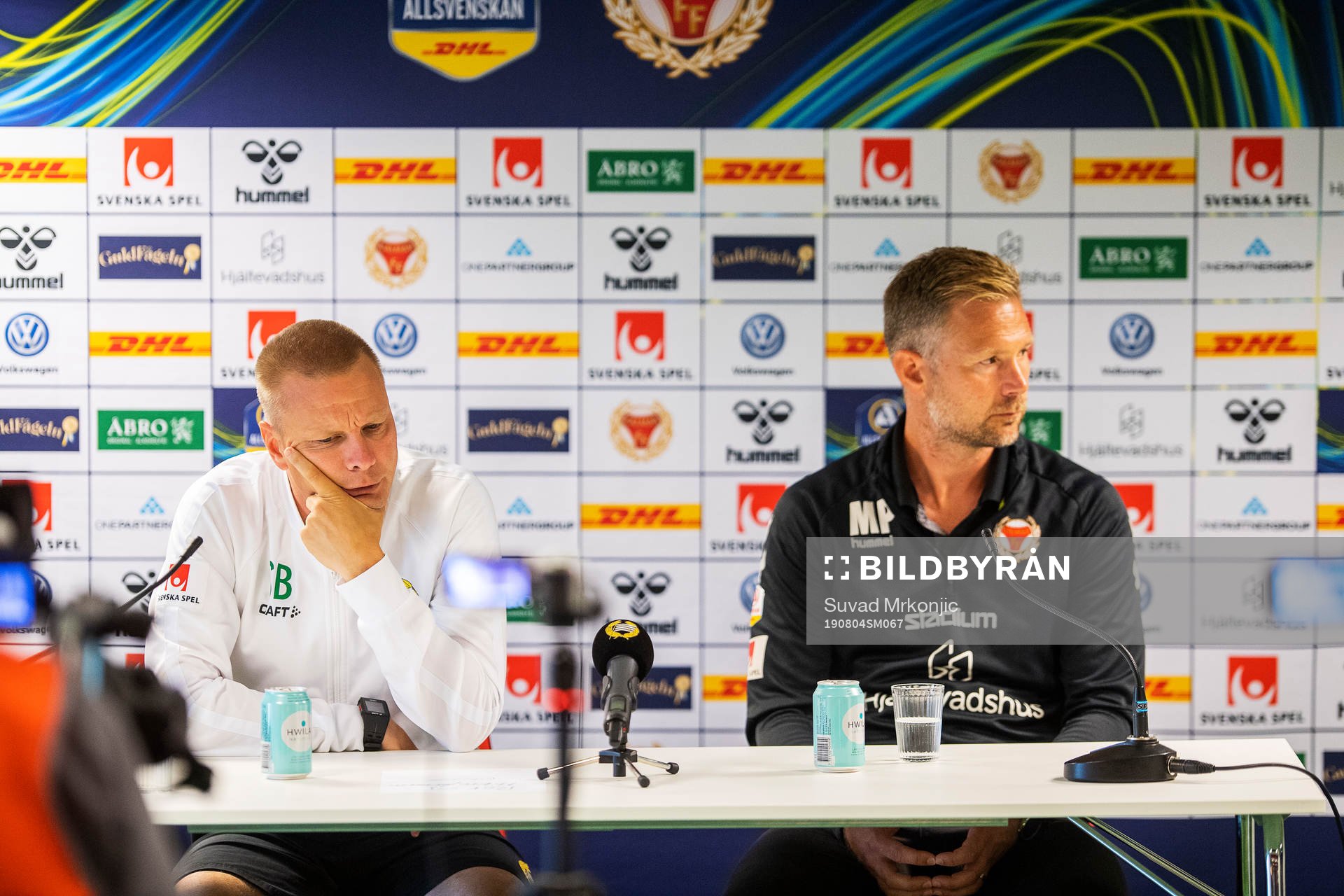 Hammarbys tränare Stefan Billborn och Kalmars tränare