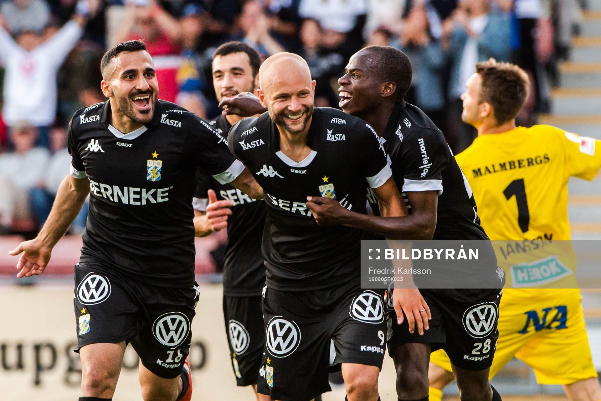 IFK Göteborgs Sargon Abraham, Robin Söder och Alhassan