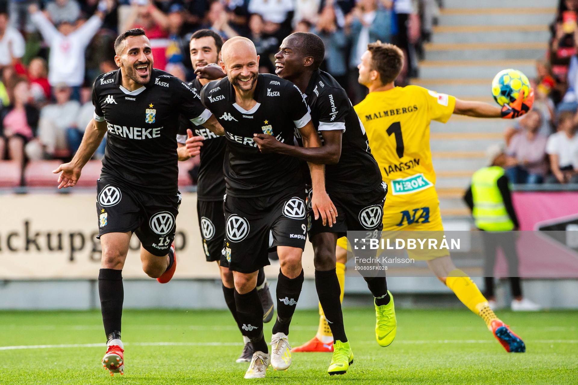 IFK Göteborgs Sargon Abraham, Robin Söder och Alhassan
