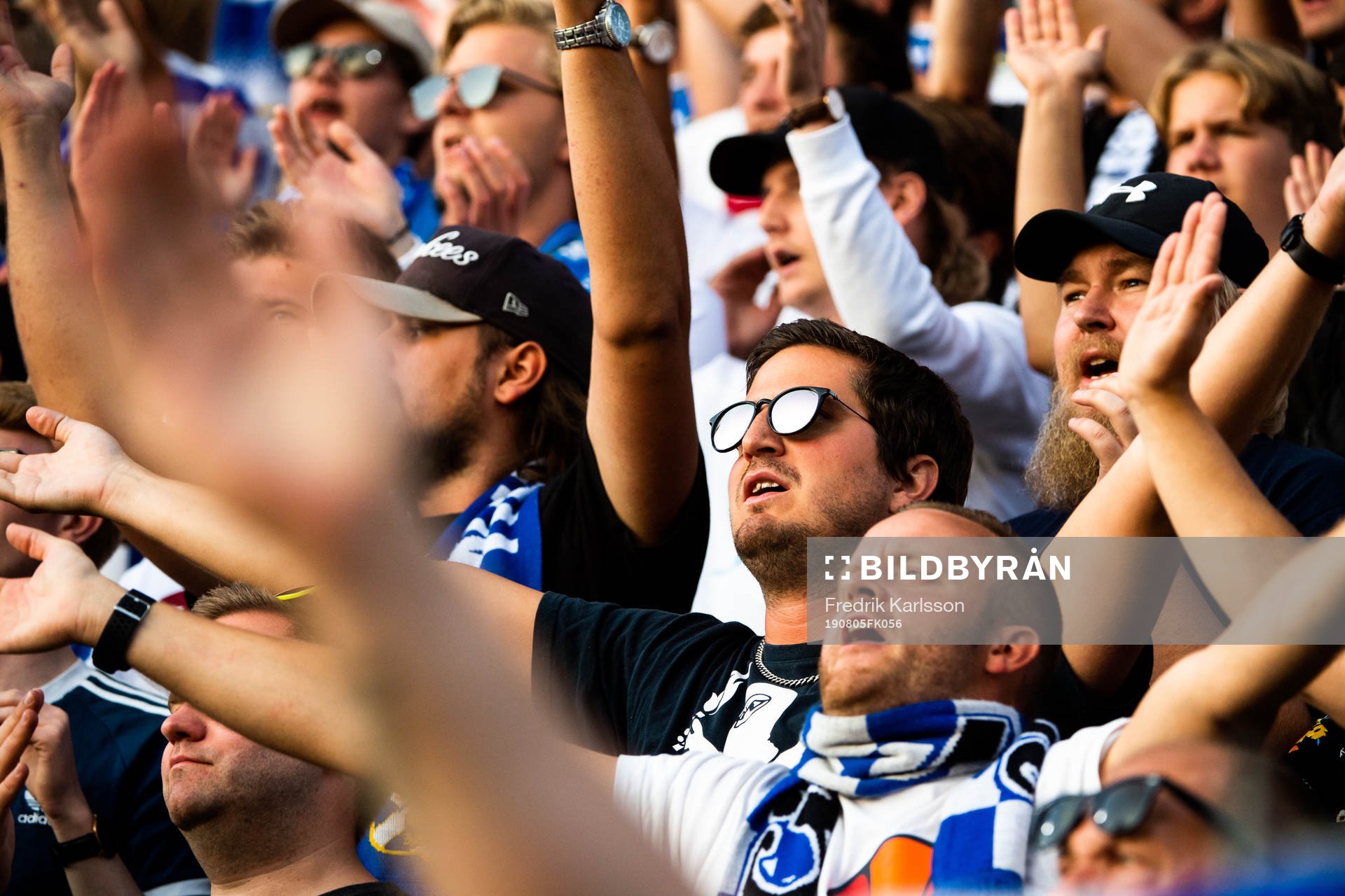 IFK Göteborgs supportrar jublar