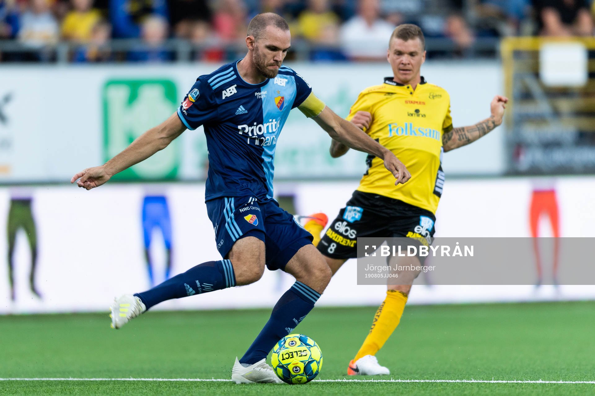 Djurgårdens Marcus Danielson och Elfsborgs Samuel Holmén