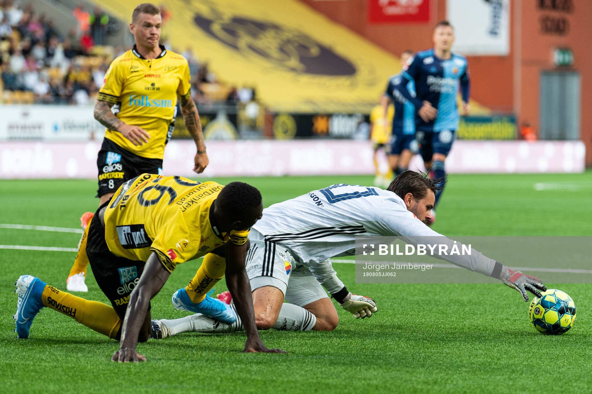 Djurgårdens målvakt Tommi Vaiho och Elfsborgs Marokhy