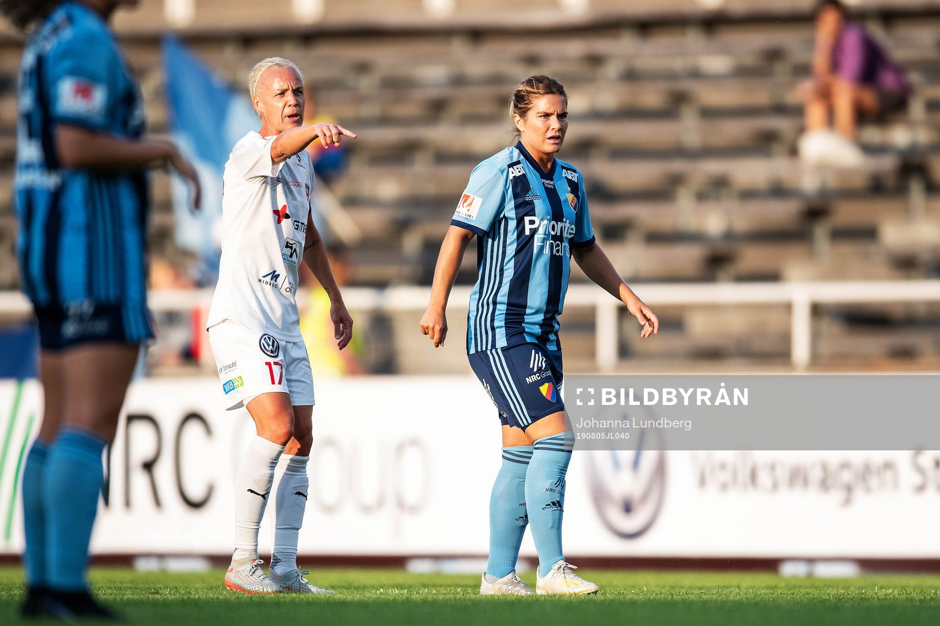 Rosengårds Caroline Seger och Djurgårdens Hanna Folkesson