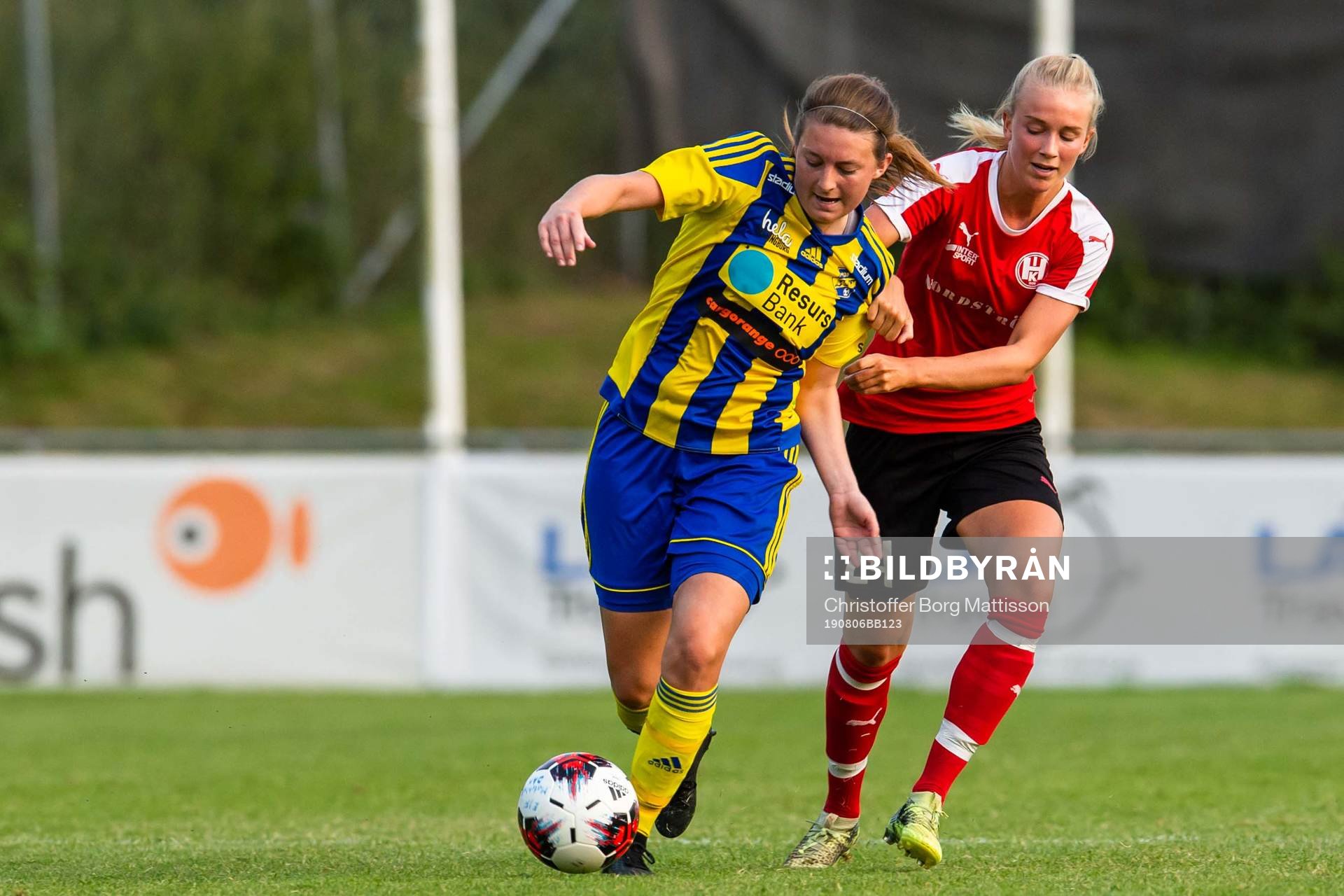 Eskilsminnes Kajsa Arthursson och Hittarps Emilia Jönsson