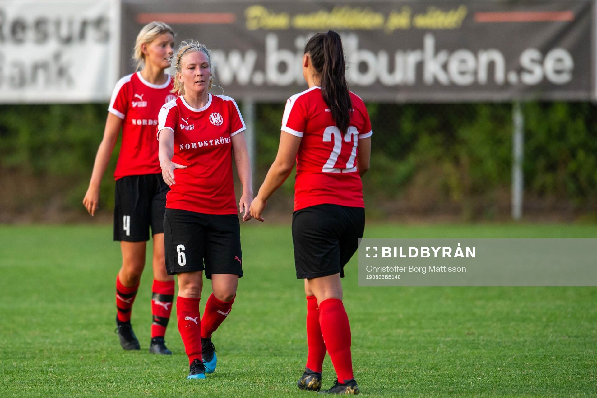 Hittarps Julia Frigell Jansson, Hanna Jönsson och Isabel