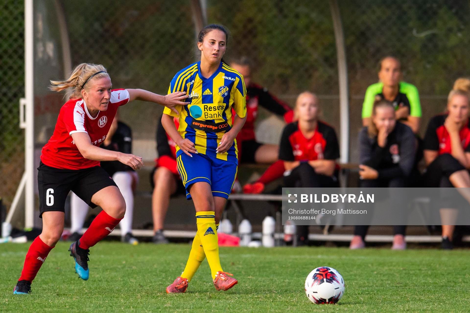 Hittarps Hanna Jönsson och Eskilsminnes Merima Alibasic