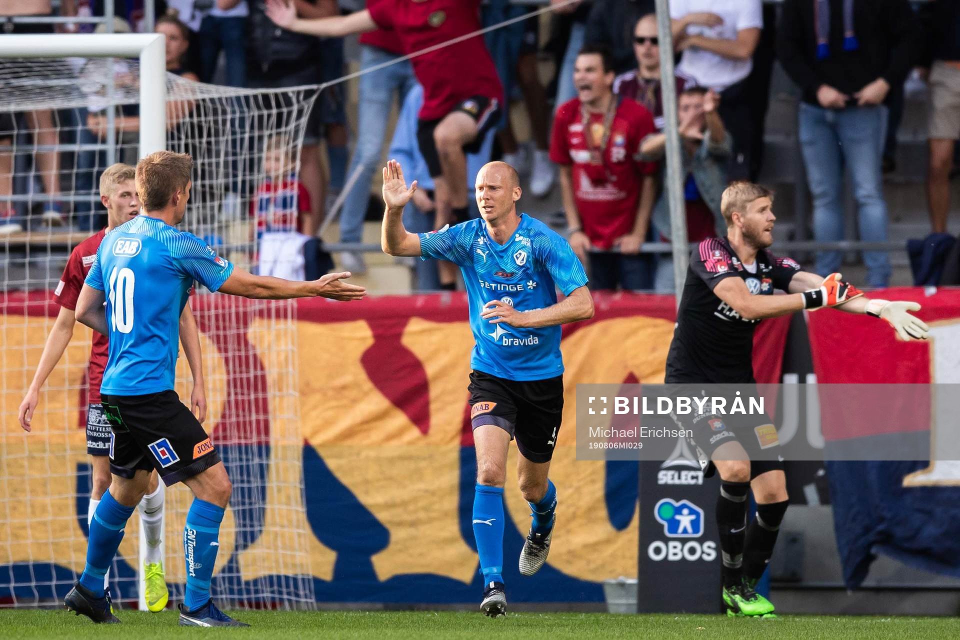 Halmstads Andreas Johansson jublar