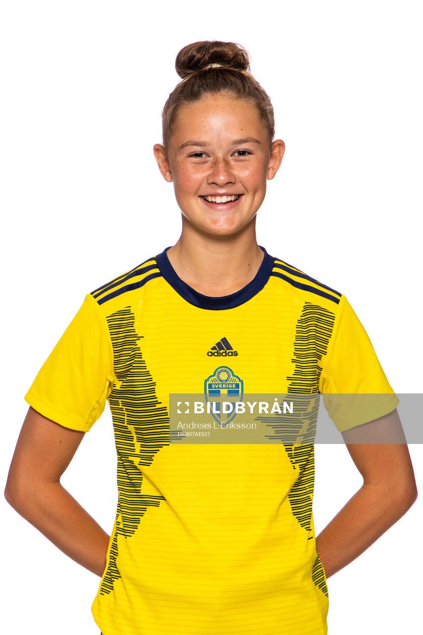 Svea Renberg i F15/04-landslaget poserar för ett porträtt den 7 augusti 2019 i Stockholm. 