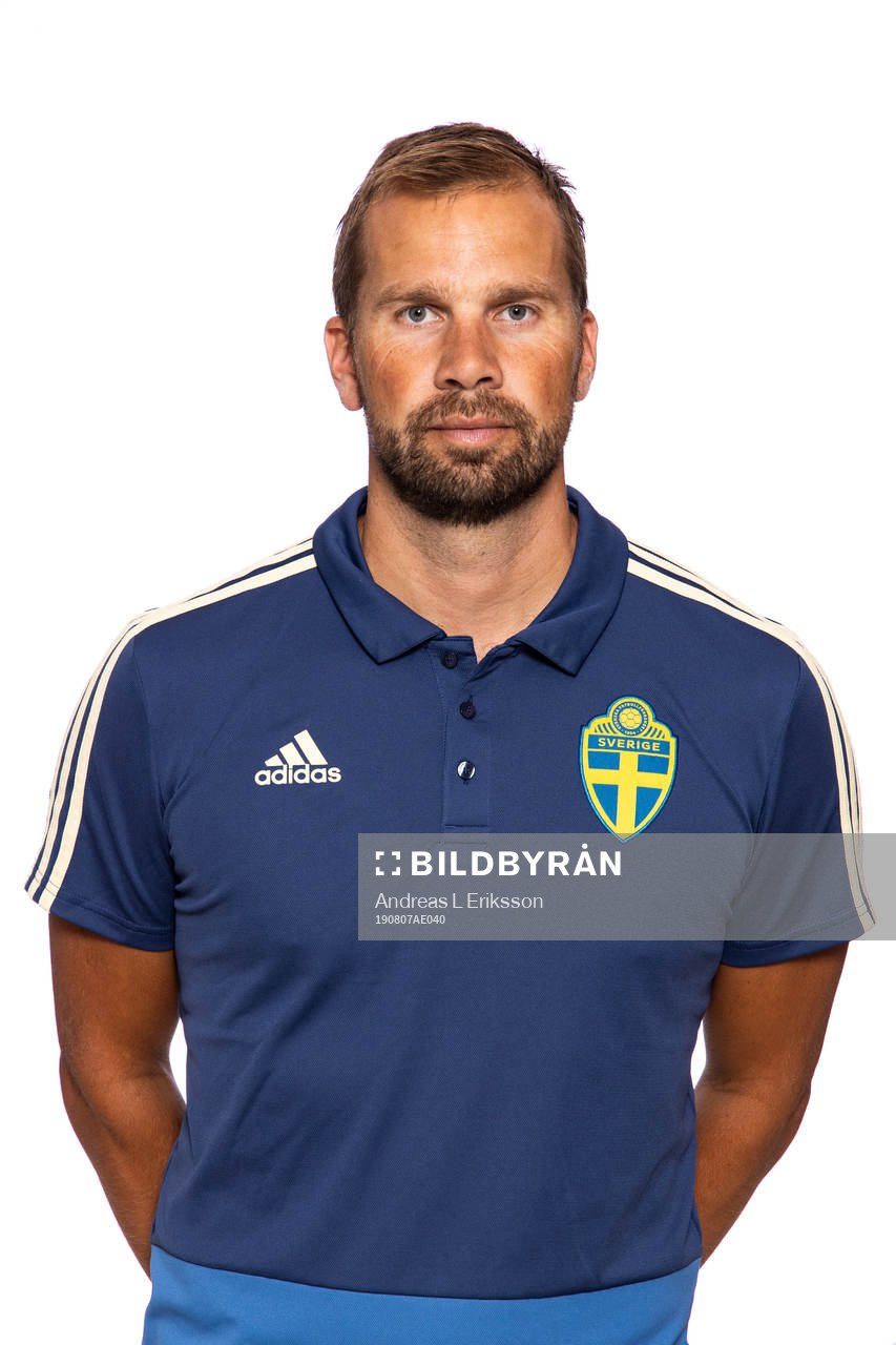 Pär Lagerström, förbundskapten i F15/04-landslaget poserar för ett porträtt den 7 augusti 2019 i Stockholm. 